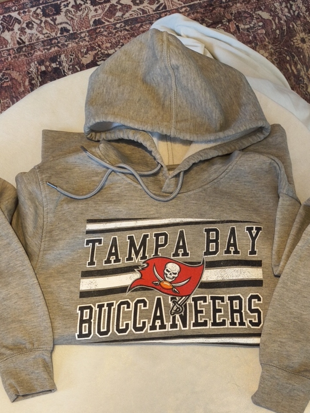 Tampa Bay Buccaneers Gray Hoodie Sweatshirt